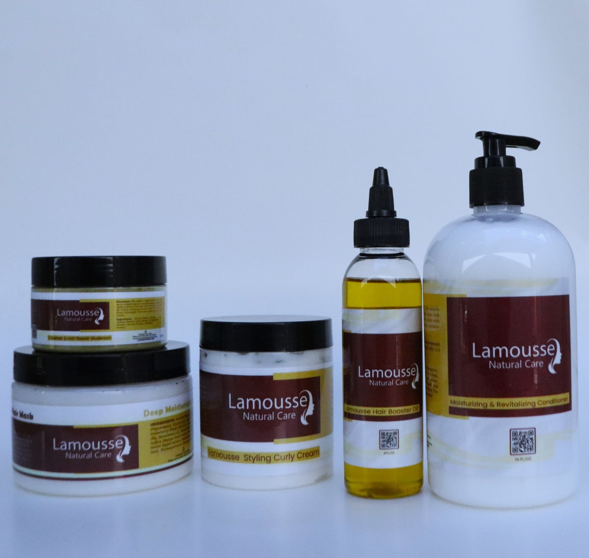 Moisturizing & Growth set / 5 Pieces of natural hair care products